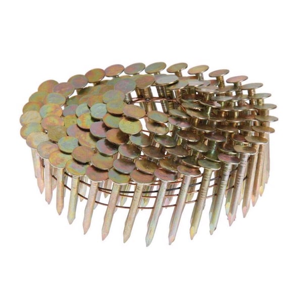 Grip-Rite Collated Roofing Nail, 1-1/4 in L, 11 ga, Electro Galvanized, Round Head, 15 Degrees, 7200 PK GRCR3DGAL - main